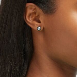 Black Pearls Best Gift Hypoallergenic Jewelry Black Tahitian Pearls Studs
